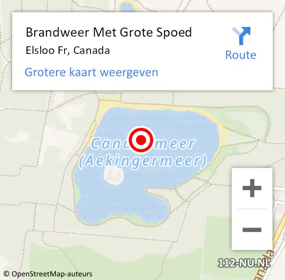 Locatie op kaart van de 112 melding: Brandweer Met Grote Spoed Naar Elsloo Fr, Canada op 20 oktober 2013 15:13