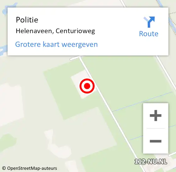 Locatie op kaart van de 112 melding: Politie Helenaveen, Centurioweg op 21 maart 2025 14:29