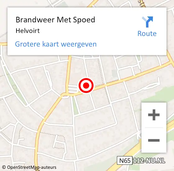 Locatie op kaart van de 112 melding: Brandweer Met Spoed Naar Helvoirt op 24 maart 2025 17:09