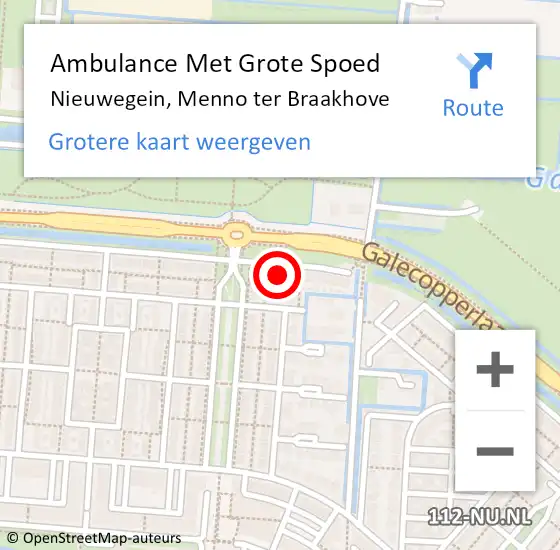 Locatie op kaart van de 112 melding: Ambulance Met Grote Spoed Naar Nieuwegein, Menno ter Braakhove op 20 oktober 2013 19:19