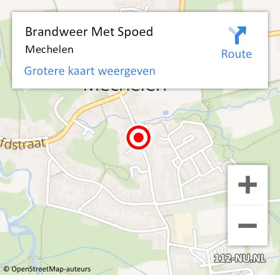 Locatie op kaart van de 112 melding: Brandweer Met Spoed Naar Mechelen op 29 mei 2025 14:53
