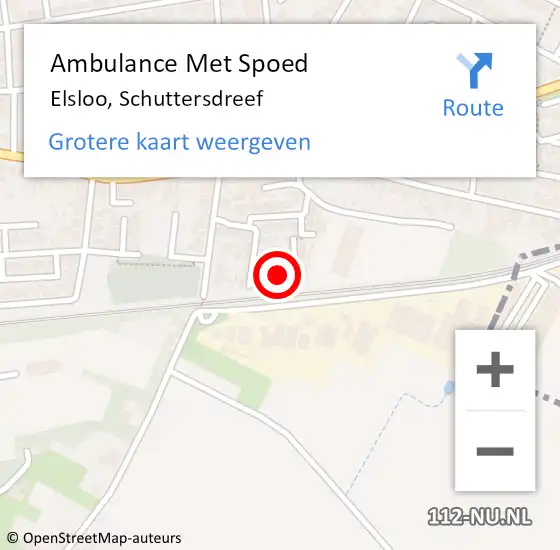 Locatie op kaart van de 112 melding: Ambulance Met Spoed Naar Elsloo, Schuttersdreef op 23 oktober 2013 07:58