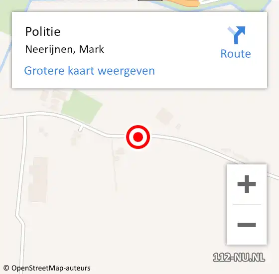 Locatie op kaart van de 112 melding: Politie Meteren, Mark op 9 december 2014 09:56