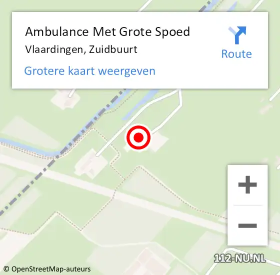 Locatie op kaart van de 112 melding: Ambulance Met Grote Spoed Naar Vlaardingen, Zuidbuurt op 18 december 2014 07:14