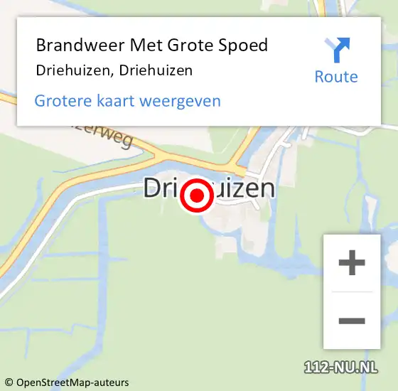 Locatie op kaart van de 112 melding: Brandweer Met Grote Spoed Naar Driehuizen, Driehuizen op 25 december 2014 23:29