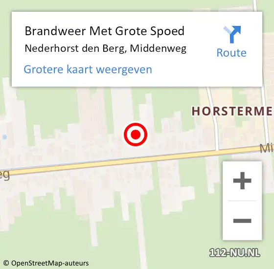 Locatie op kaart van de 112 melding: Brandweer Met Grote Spoed Naar Nederhorst den Berg, Middenweg op 27 december 2014 17:45