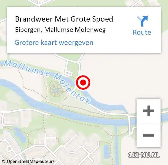 Locatie op kaart van de 112 melding: Brandweer Met Grote Spoed Naar Eibergen, Mallumse Molenweg op 31 december 2014 00:43