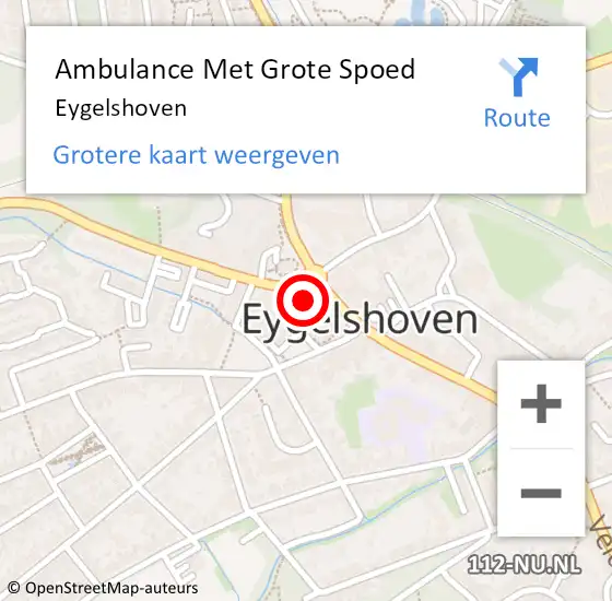Locatie op kaart van de 112 melding: Ambulance Met Grote Spoed Naar Eygelshoven op 5 januari 2015 06:59