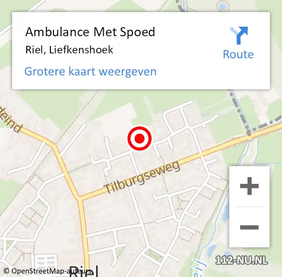 Locatie op kaart van de 112 melding: Ambulance Met Spoed Naar Riel, Liefkenshoek op 6 januari 2015 00:03