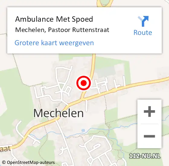 Locatie op kaart van de 112 melding: Ambulance Met Spoed Naar Mechelen, Pastoor Ruttenstraat op 27 oktober 2013 18:34