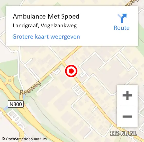 Locatie op kaart van de 112 melding: Ambulance Met Spoed Naar Landgraaf, Vogelzankweg op 17 januari 2015 11:42