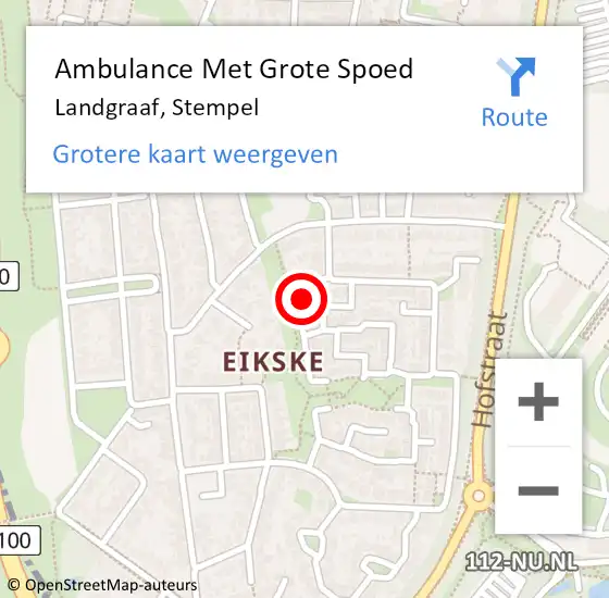 Locatie op kaart van de 112 melding: Ambulance Met Grote Spoed Naar Landgraaf, Stempel op 19 januari 2015 10:58