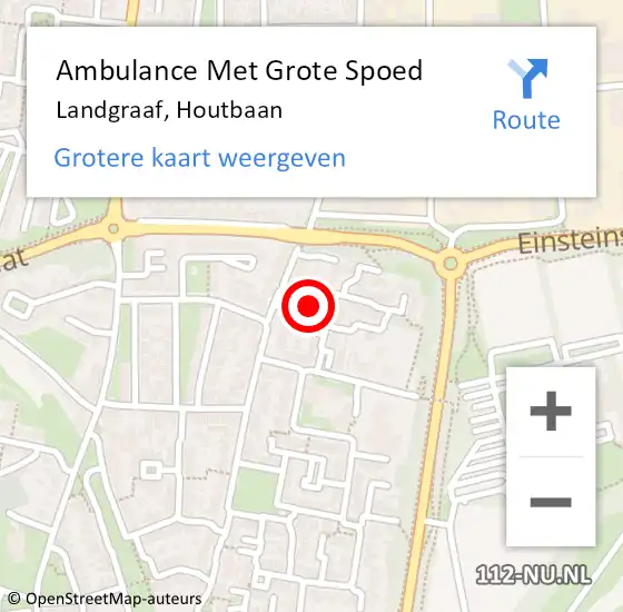 Locatie op kaart van de 112 melding: Ambulance Met Grote Spoed Naar Landgraaf, Houtbaan op 19 januari 2015 12:36