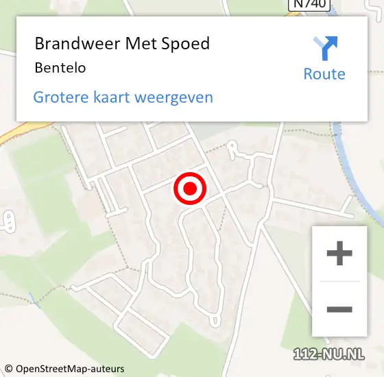 Locatie op kaart van de 112 melding: Brandweer Met Spoed Naar Bentelo op 28 oktober 2013 09:36