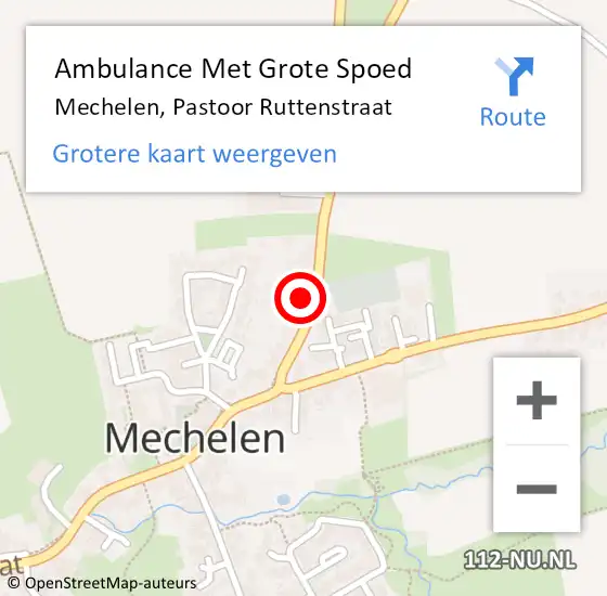 Locatie op kaart van de 112 melding: Ambulance Met Grote Spoed Naar Mechelen, Pastoor Ruttenstraat op 10 september 2013 23:20