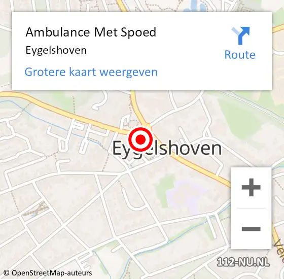 Locatie op kaart van de 112 melding: Ambulance Met Spoed Naar Eygelshoven op 23 januari 2015 20:17
