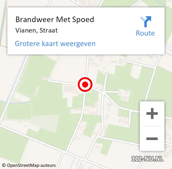 Locatie op kaart van de 112 melding: Brandweer Met Spoed Naar Vianen, Straat op 28 oktober 2013 11:47