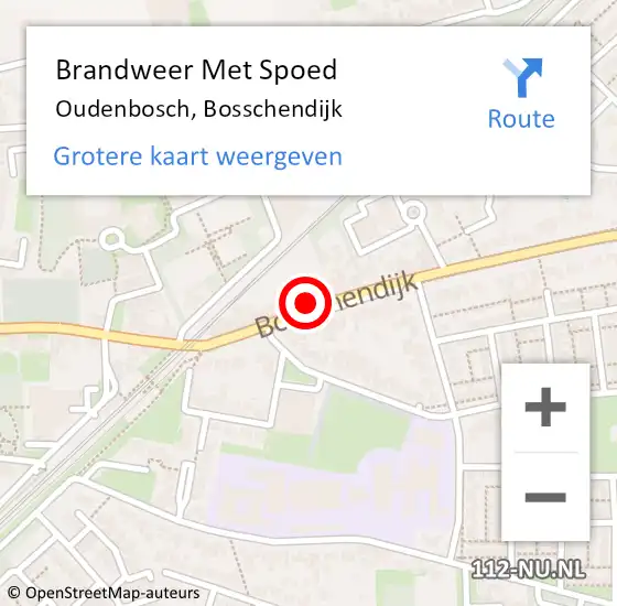 Locatie op kaart van de 112 melding: Brandweer Met Spoed Naar Oudenbosch, Bosschendijk op 28 oktober 2013 17:17