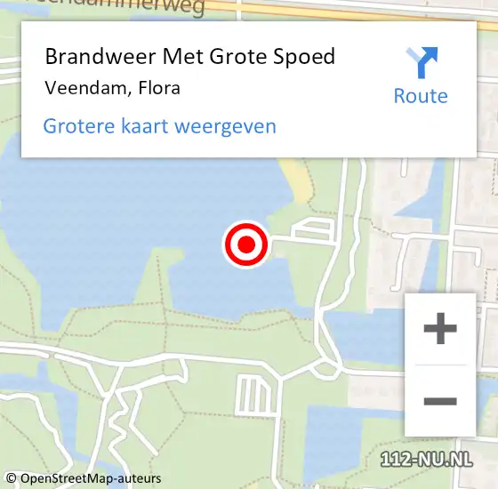 Locatie op kaart van de 112 melding: Brandweer Met Grote Spoed Naar Veendam, Flora op 5 februari 2015 06:09