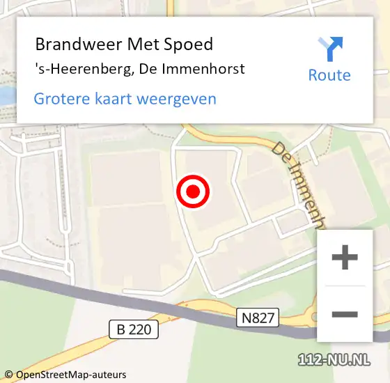 Locatie op kaart van de 112 melding: Brandweer Met Spoed Naar 's-Heerenberg, De Immenhorst op 9 februari 2015 10:12