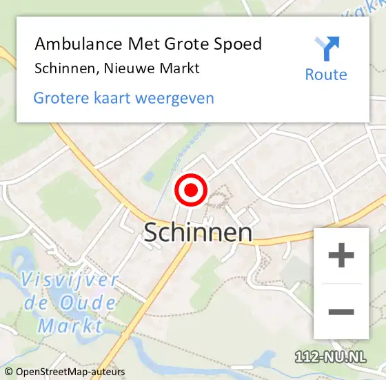 Locatie op kaart van de 112 melding: Ambulance Met Grote Spoed Naar Schinnen, Nieuwe Markt op 14 februari 2015 09:50