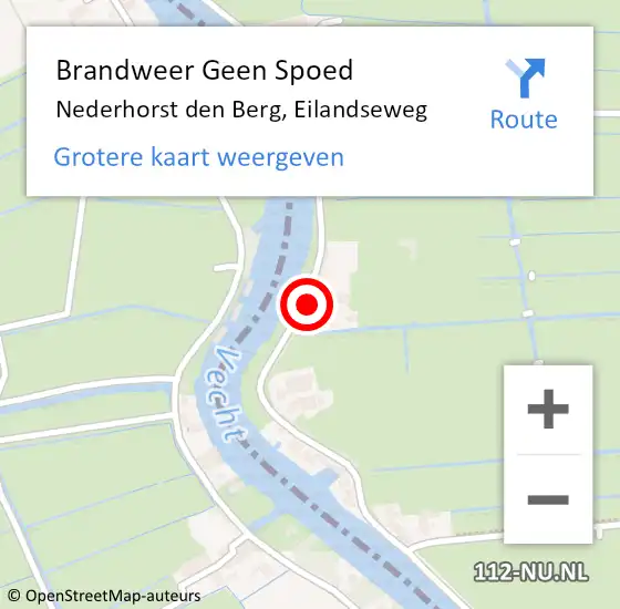 Locatie op kaart van de 112 melding: Brandweer Geen Spoed Naar Nederhorst den Berg, Eilandseweg op 25 februari 2015 11:52