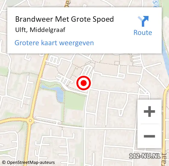 Locatie op kaart van de 112 melding: Brandweer Met Grote Spoed Naar Ulft, Middelgraaf op 28 februari 2015 16:52