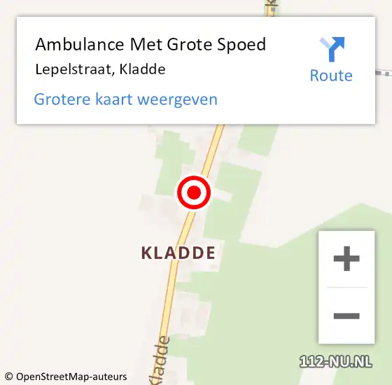 Locatie op kaart van de 112 melding: Ambulance Met Grote Spoed Naar Lepelstraat, Kladde op 14 maart 2015 08:13