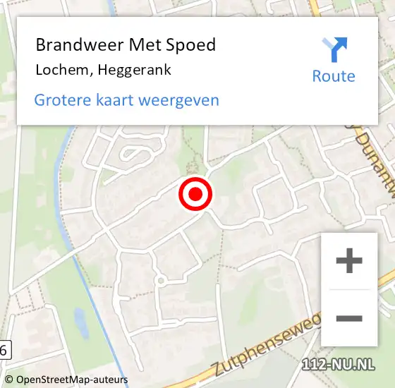 Locatie op kaart van de 112 melding: Brandweer Met Spoed Naar Lochem, Heggerank op 16 maart 2015 15:39