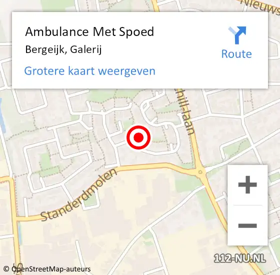 Locatie op kaart van de 112 melding: Ambulance Met Spoed Naar Bergeijk, Galerij op 26 maart 2015 16:40