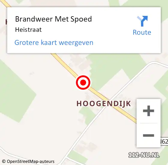 Locatie op kaart van de 112 melding: Brandweer Met Spoed Naar Heistraat op 28 maart 2015 12:34