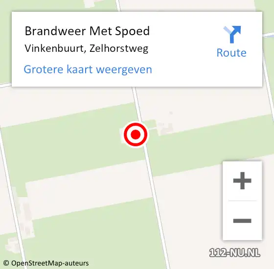 Locatie op kaart van de 112 melding: Brandweer Met Spoed Naar Vinkenbuurt, Zelhorstweg op 28 maart 2015 14:24