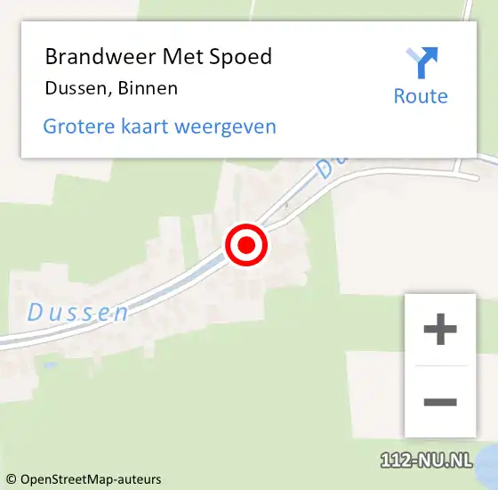 Locatie op kaart van de 112 melding: Brandweer Met Spoed Naar Dussen, Binnen op 31 maart 2015 14:56