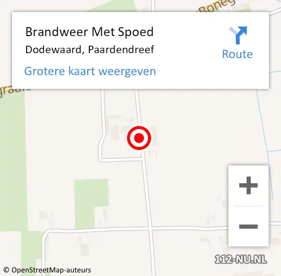 Locatie op kaart van de 112 melding: Brandweer Met Spoed Naar Dodewaard, Paardendreef op 31 maart 2015 18:04