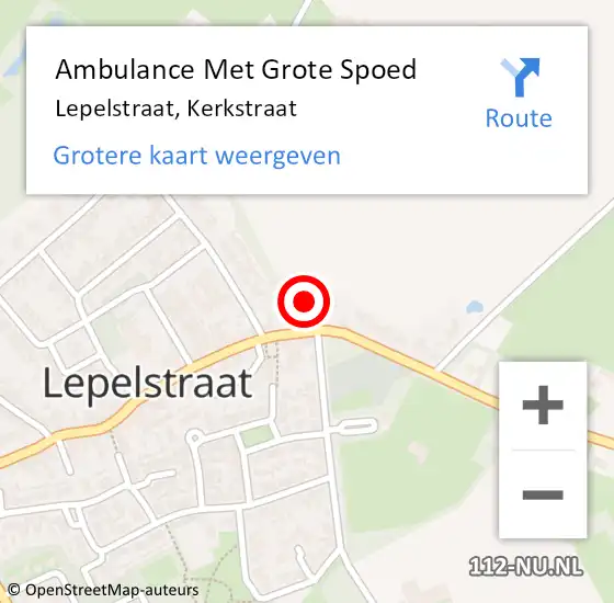 Locatie op kaart van de 112 melding: Ambulance Met Grote Spoed Naar Lepelstraat, Kerkstraat op 24 april 2015 19:54