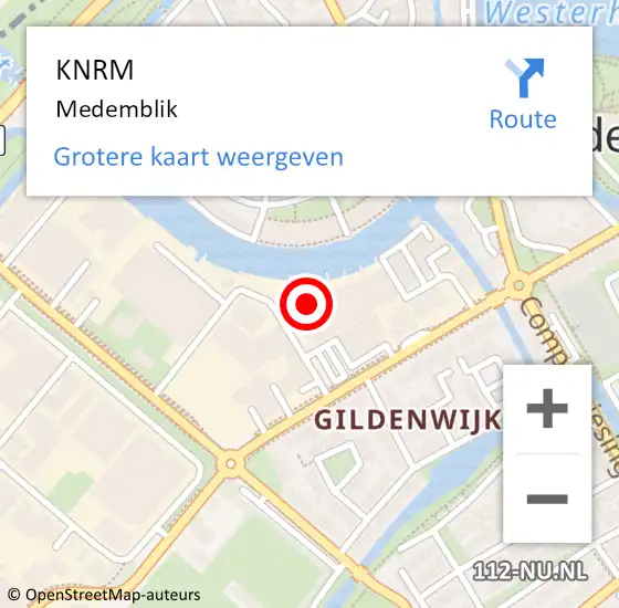 Locatie op kaart van de 112 melding: KNRM Medemblik op 26 april 2015 10:00