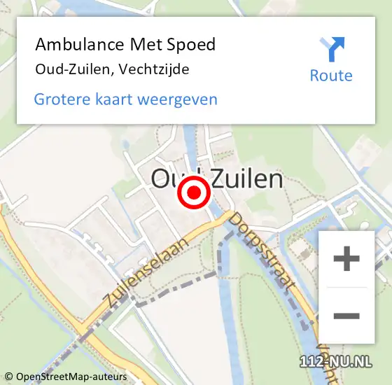 Locatie op kaart van de 112 melding: Ambulance Met Spoed Naar Oud-Zuilen, Vechtzijde op 21 mei 2015 17:33