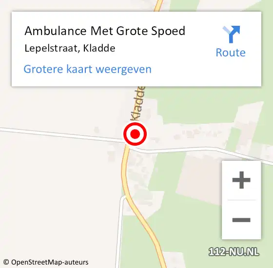 Locatie op kaart van de 112 melding: Ambulance Met Grote Spoed Naar Lepelstraat, Kladde op 25 mei 2015 13:15