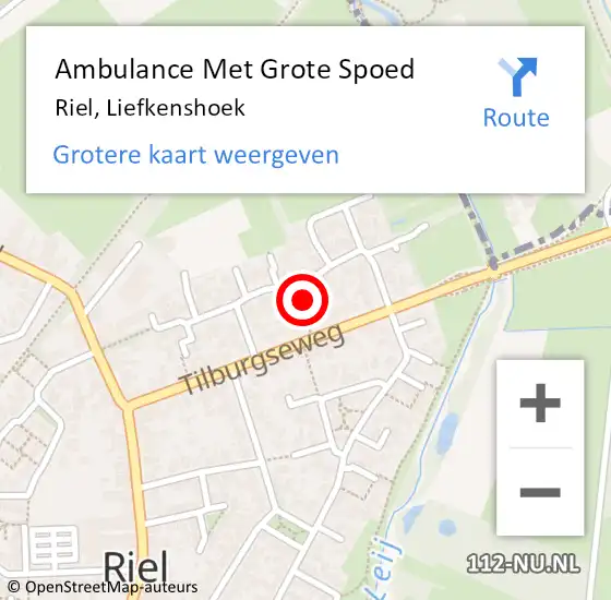 Locatie op kaart van de 112 melding: Ambulance Met Grote Spoed Naar Riel, Liefkenshoek op 29 mei 2015 23:06