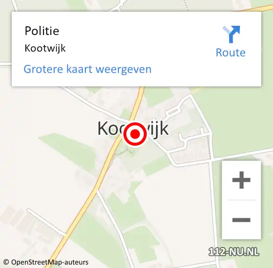 Locatie op kaart van de 112 melding: Politie Kootwijk op 30 mei 2015 08:03