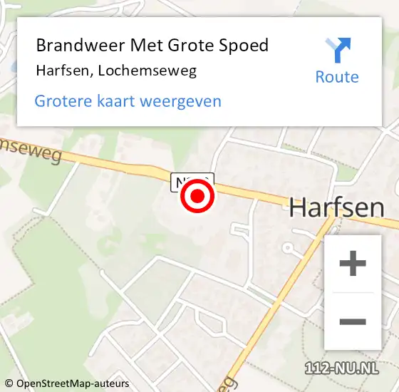 Locatie op kaart van de 112 melding: Brandweer Met Grote Spoed Naar Harfsen, Lochemseweg op 1 juni 2015 20:27