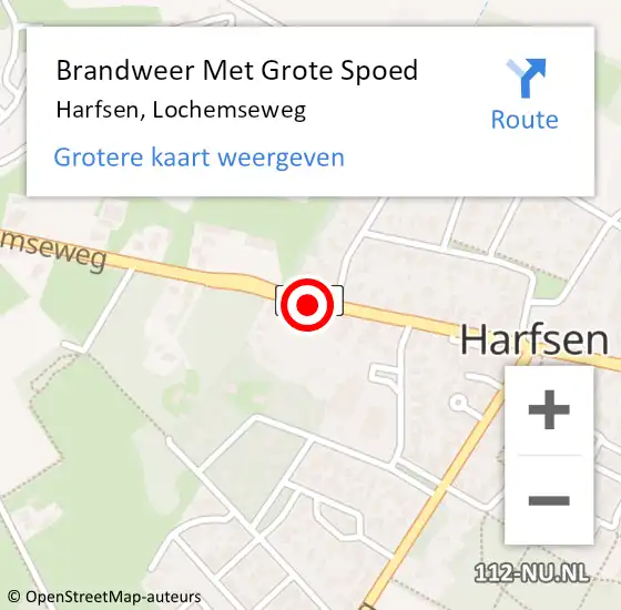 Locatie op kaart van de 112 melding: Brandweer Met Grote Spoed Naar Harfsen, Lochemseweg op 1 juni 2015 20:28