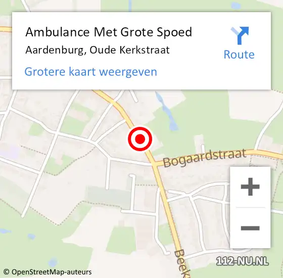 Locatie op kaart van de 112 melding: Ambulance Met Grote Spoed Naar Aardenburg, Oude Kerkstraat op 13 juni 2015 08:32