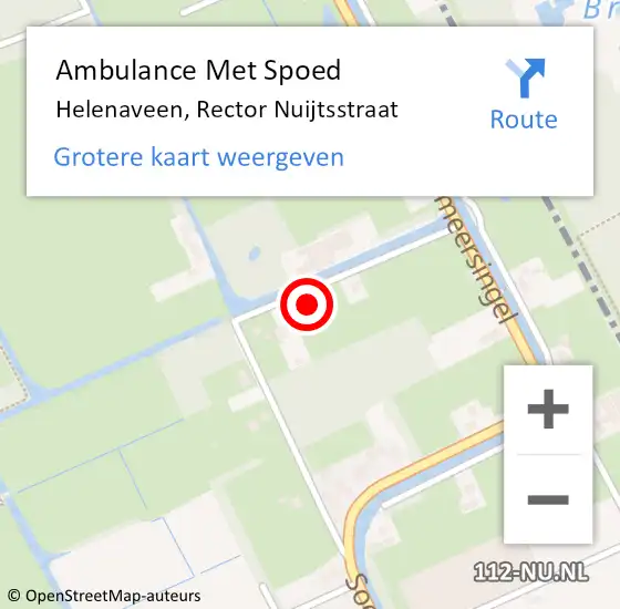 Locatie op kaart van de 112 melding: Ambulance Met Spoed Naar Helenaveen, Rector Nuijtsstraat op 17 juni 2015 11:43