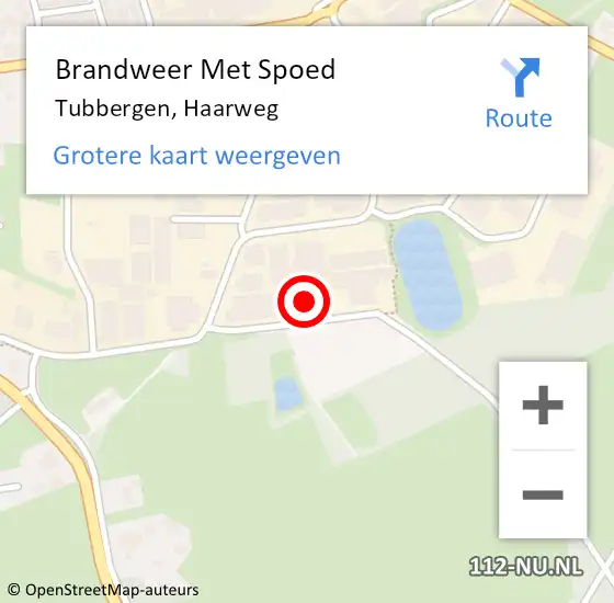 Locatie op kaart van de 112 melding: Brandweer Met Spoed Naar Tubbergen, Haarweg op 17 juni 2015 20:20