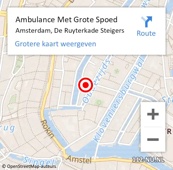 Locatie op kaart van de 112 melding: Ambulance Met Grote Spoed Naar Nieuw-Amsterdam, Geert Grooteplein-Noord op 29 juni 2015 22:03