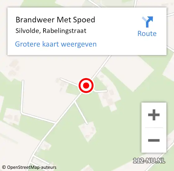 Locatie op kaart van de 112 melding: Brandweer Met Spoed Naar Silvolde, Rabelingstraat op 1 juli 2015 13:34