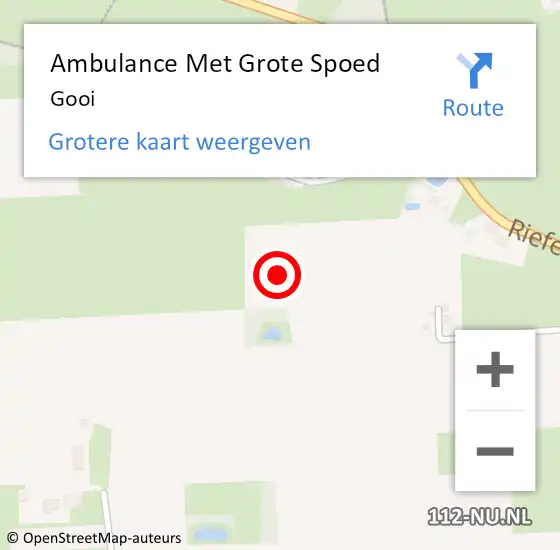 Locatie op kaart van de 112 melding: Ambulance Met Grote Spoed Naar Gooi op 1 juli 2015 20:02