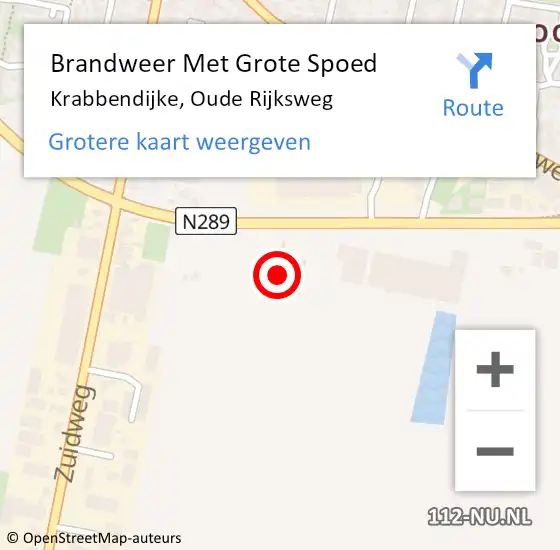 Locatie op kaart van de 112 melding: Brandweer Met Grote Spoed Naar Krabbendijke, Oude Rijksweg op 2 juli 2015 20:01