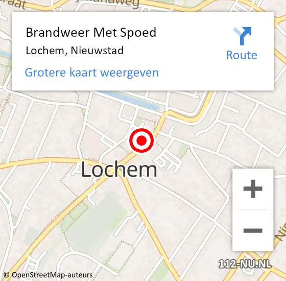 Locatie op kaart van de 112 melding: Brandweer Met Spoed Naar Lochem, Nieuwstad op 17 juli 2015 09:36